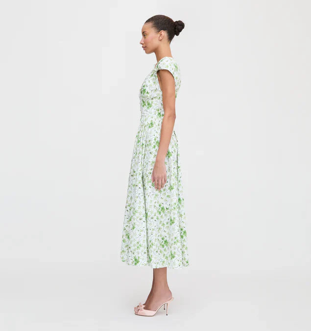 Elegant Floral Deep - V Maxi Dress
