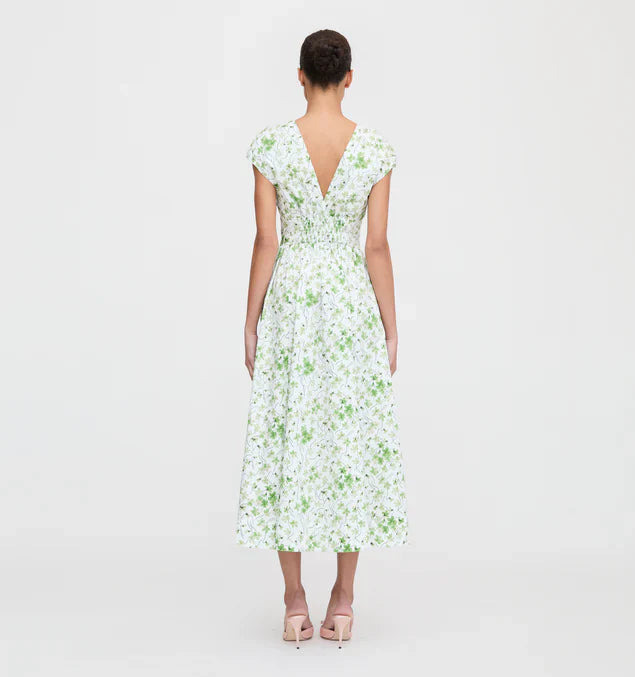 Elegant Floral Deep - V Maxi Dress